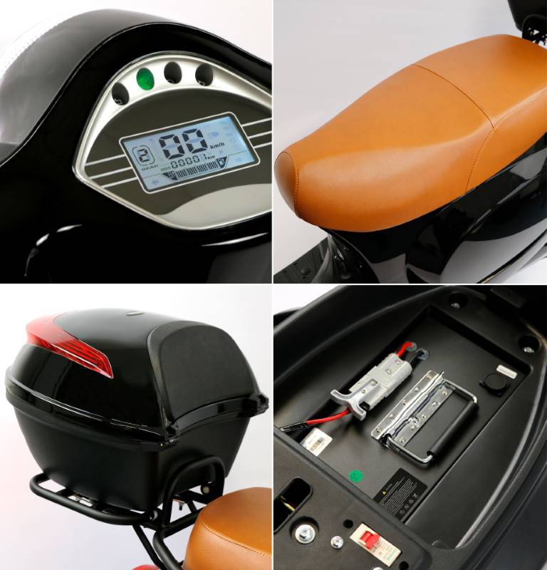 Rolektro E-City 45 Retro Li-Io 45kmh/2000W/27,5Ah SW E-Roller
