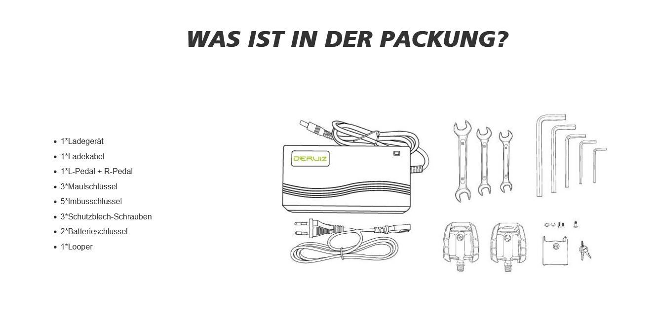 DERUIZ MICA-G E-Bike WS 28" 48cm/644Wh/120kg 145km Trekkingbike
