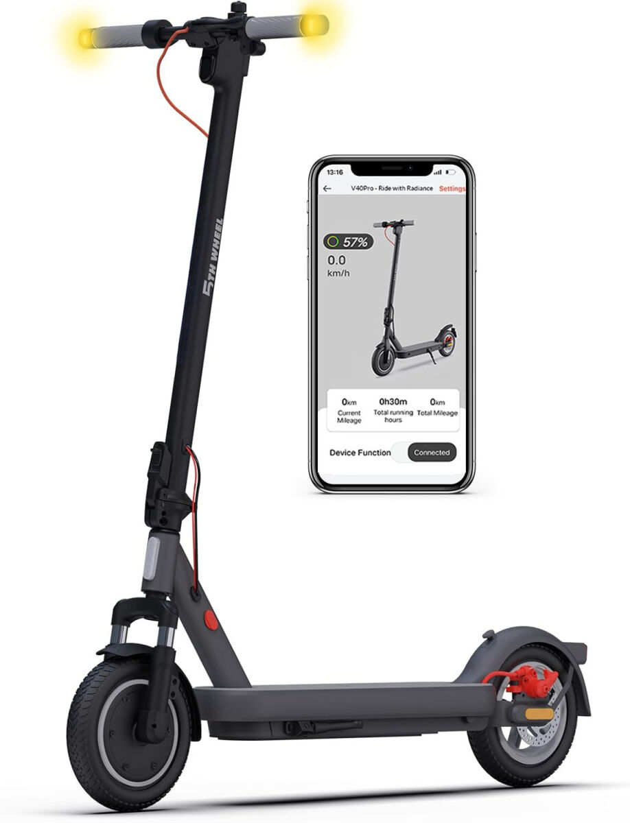 5th Wheel V40 Pro SW 22kmh 40km 400W 800W 120kg E-Scooter ABE