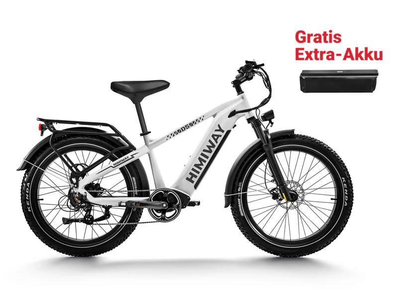 Himiway D5 Zebra Step-Over E-Bike WS 26" 960Wh 125km Trekkingbike