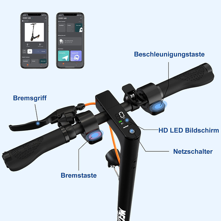 Mega Motion EV85F ABE SOR 20kmh 30km 400W 120kg E-Scooter ABE