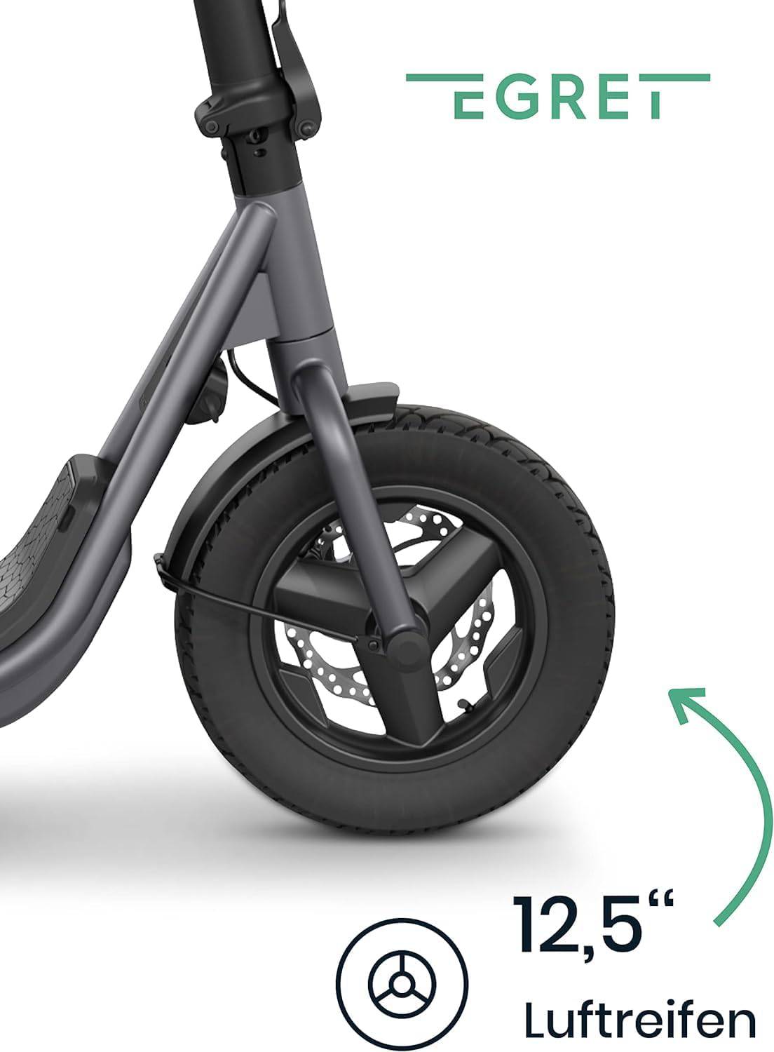 Egret X GR 22kmh 60km 672Wh 500W 950W 120kg E-Scooter ABE