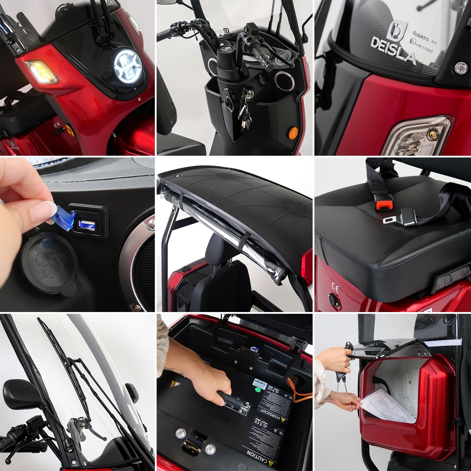 Rolektro Deisla DS4-25 Li-Io 25kmh/1000W/30Ah RT Seniorenmobil