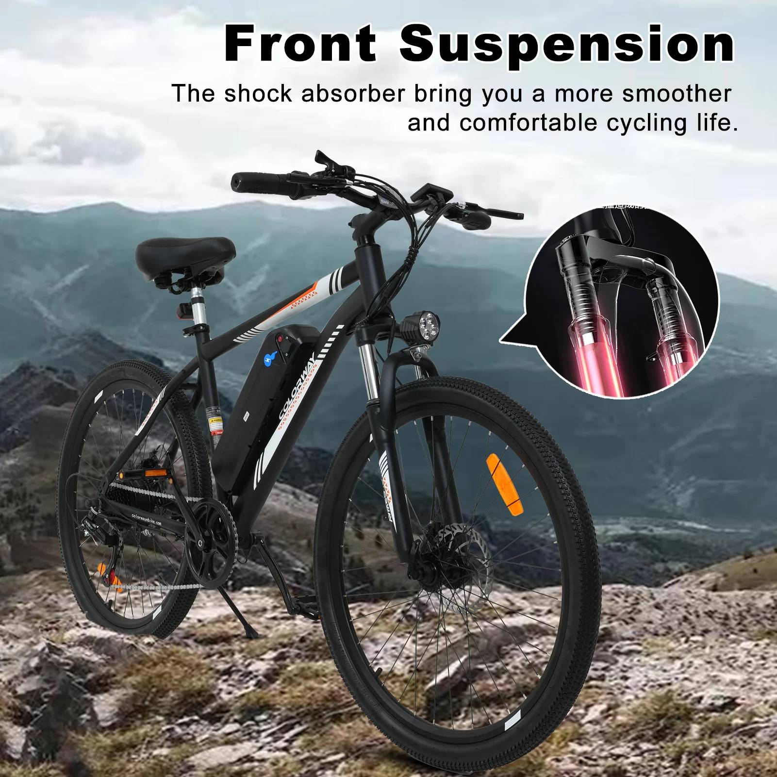 Colorway BK15 E-Bike SW 26" 36V/540Wh/120kg 100km Mountainbike
