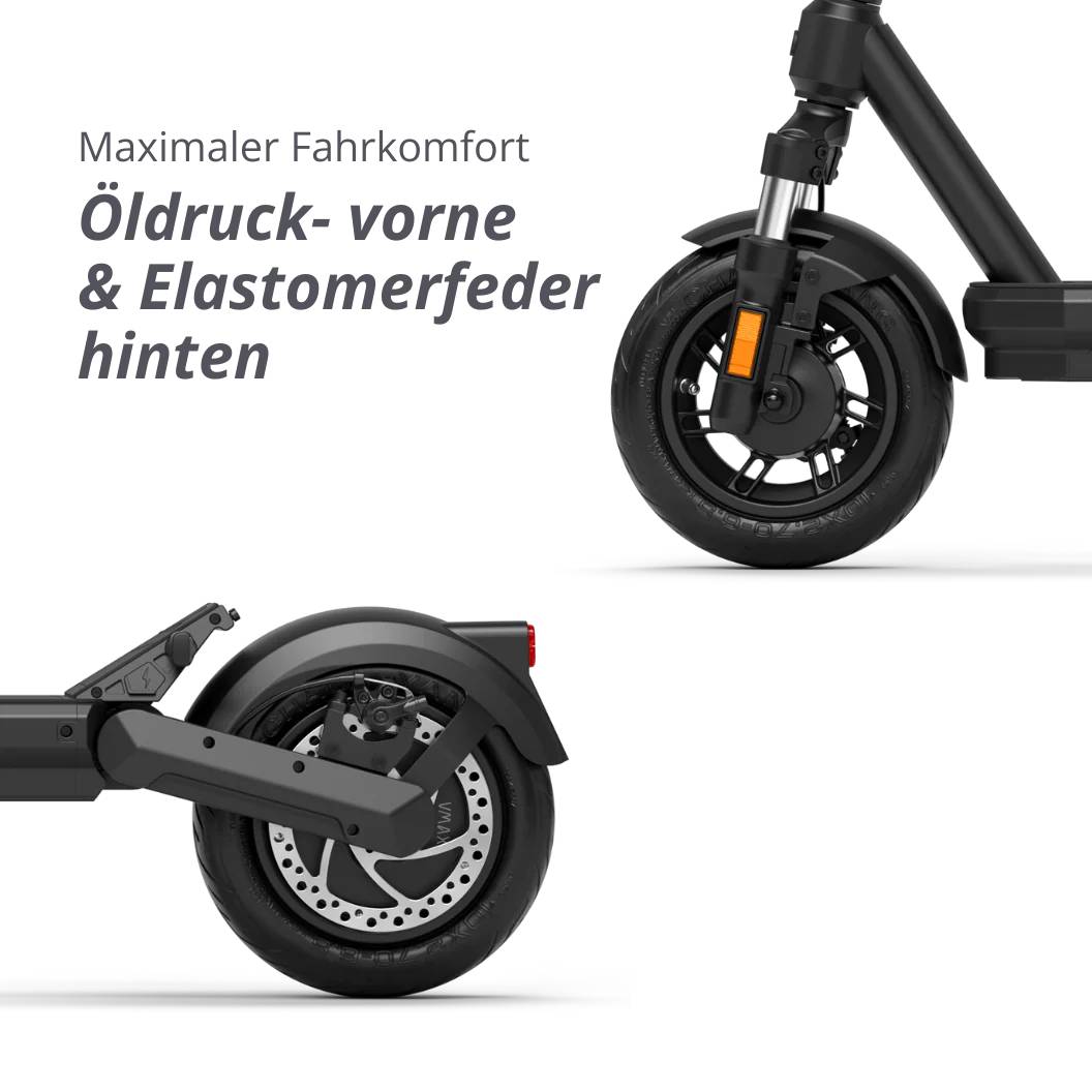 VMAX NEW VX2 HUB SW 22kmh 90km 500W 1900W 130kg E-Scooter ABE