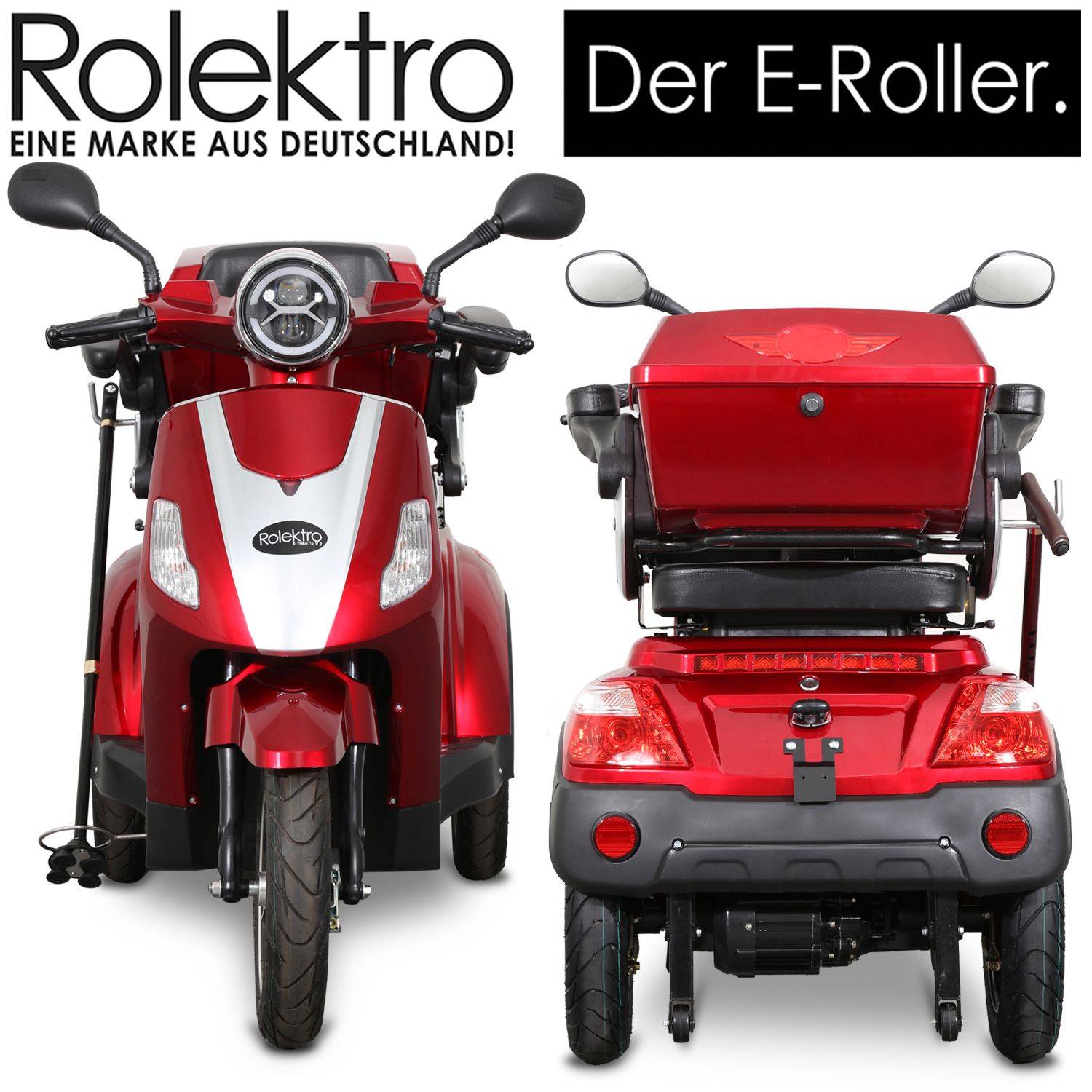 Rolektro E-Trike 15 V.3 Li-Io 15kmh/1000W/30Ah RT Seniorenmobil