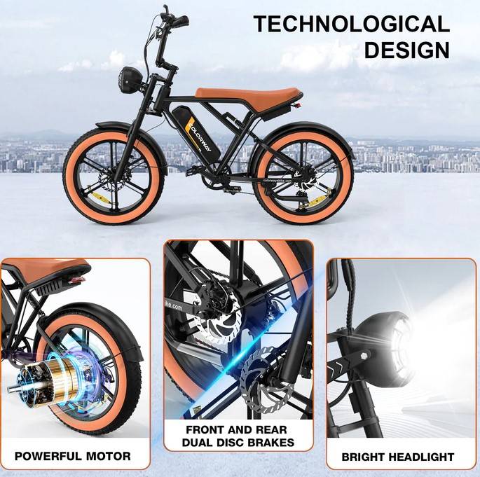 Colorway BK29 E-Bike BL|SW 20" 48V/15Ah/720Wh/120kg 80km Fatbike