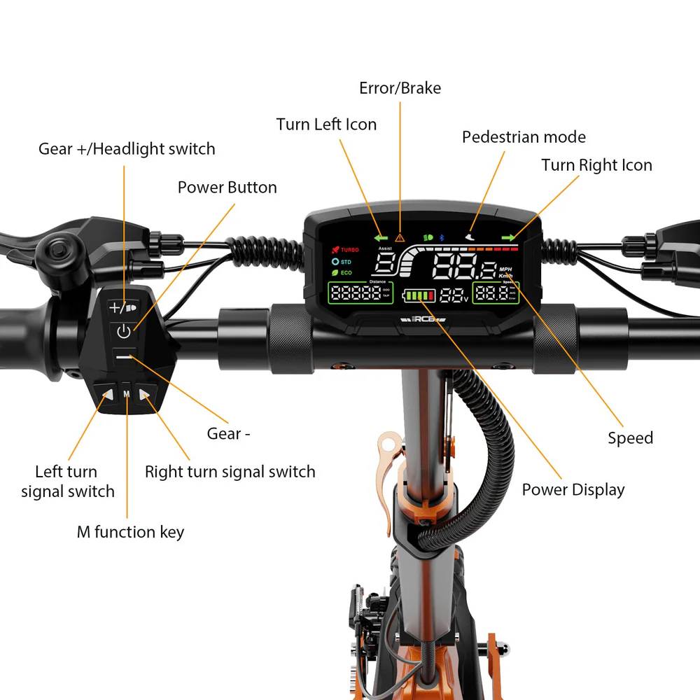 RCB ROCK OUR LIFE D7 Pro OR 25kmh 110km 500W 150kg E-Scooter