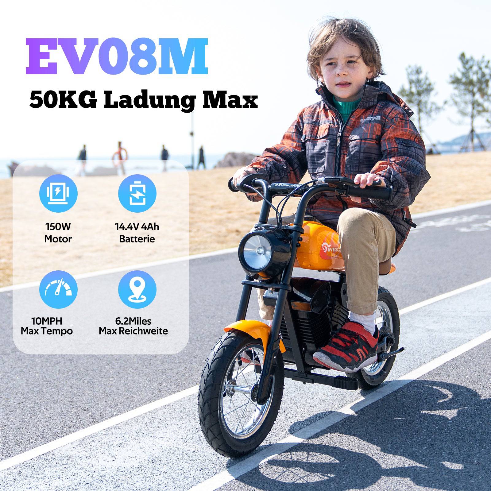 Evercross EV08M Li-Io 16kmh/150W/14,4V/4Ah/50kg/10km SW E-Roller