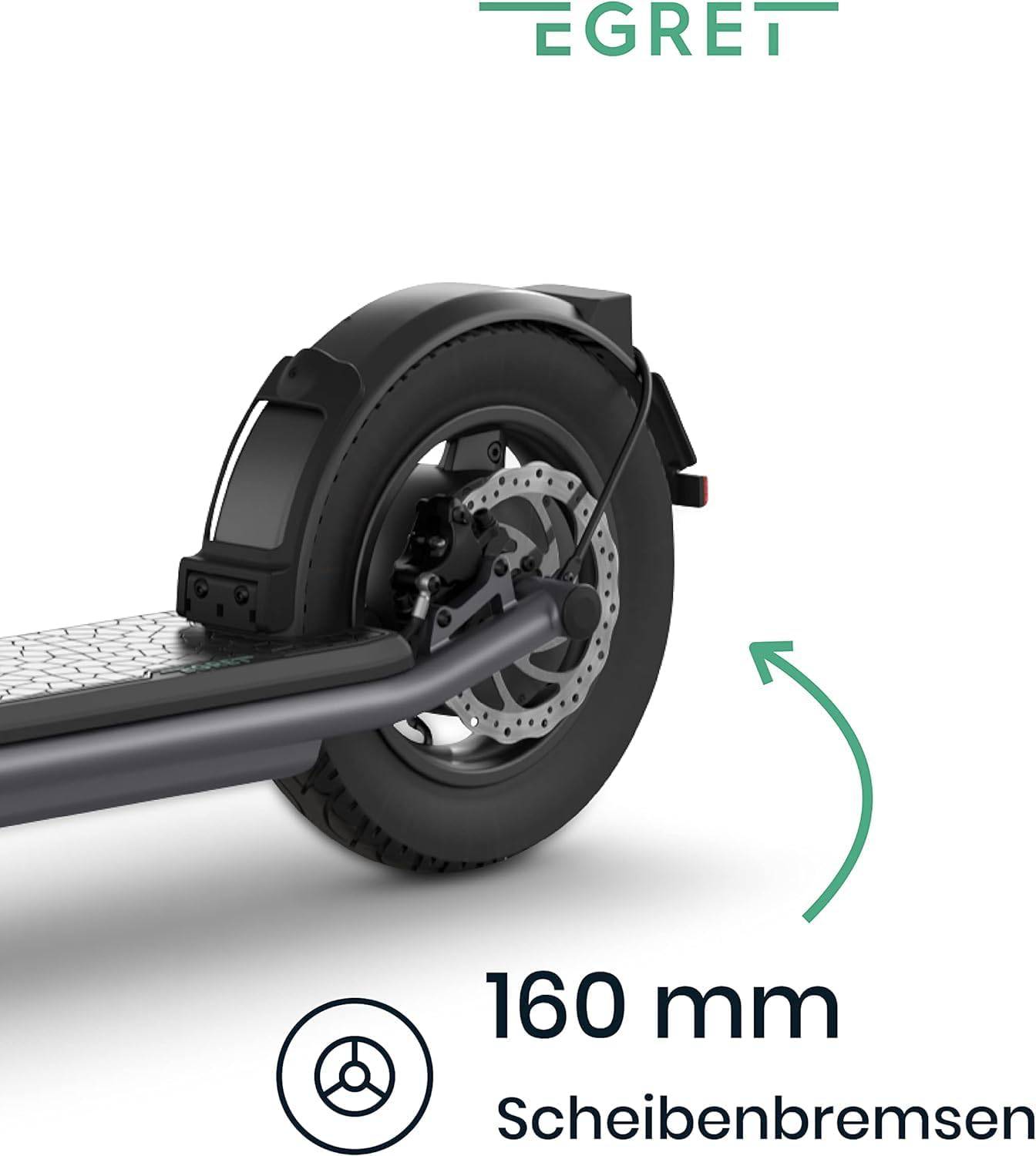 Egret X GR 22kmh 60km 672Wh 500W 950W 120kg E-Scooter ABE