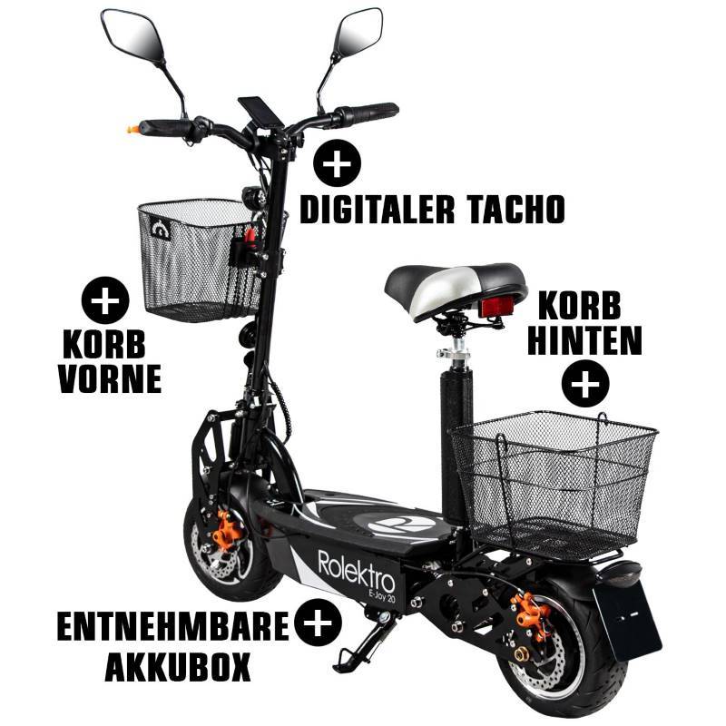 Rolektro E-Joy 20 Blei 20kmh/500W/36V/12Ah/120kg/30km SW E-Roller