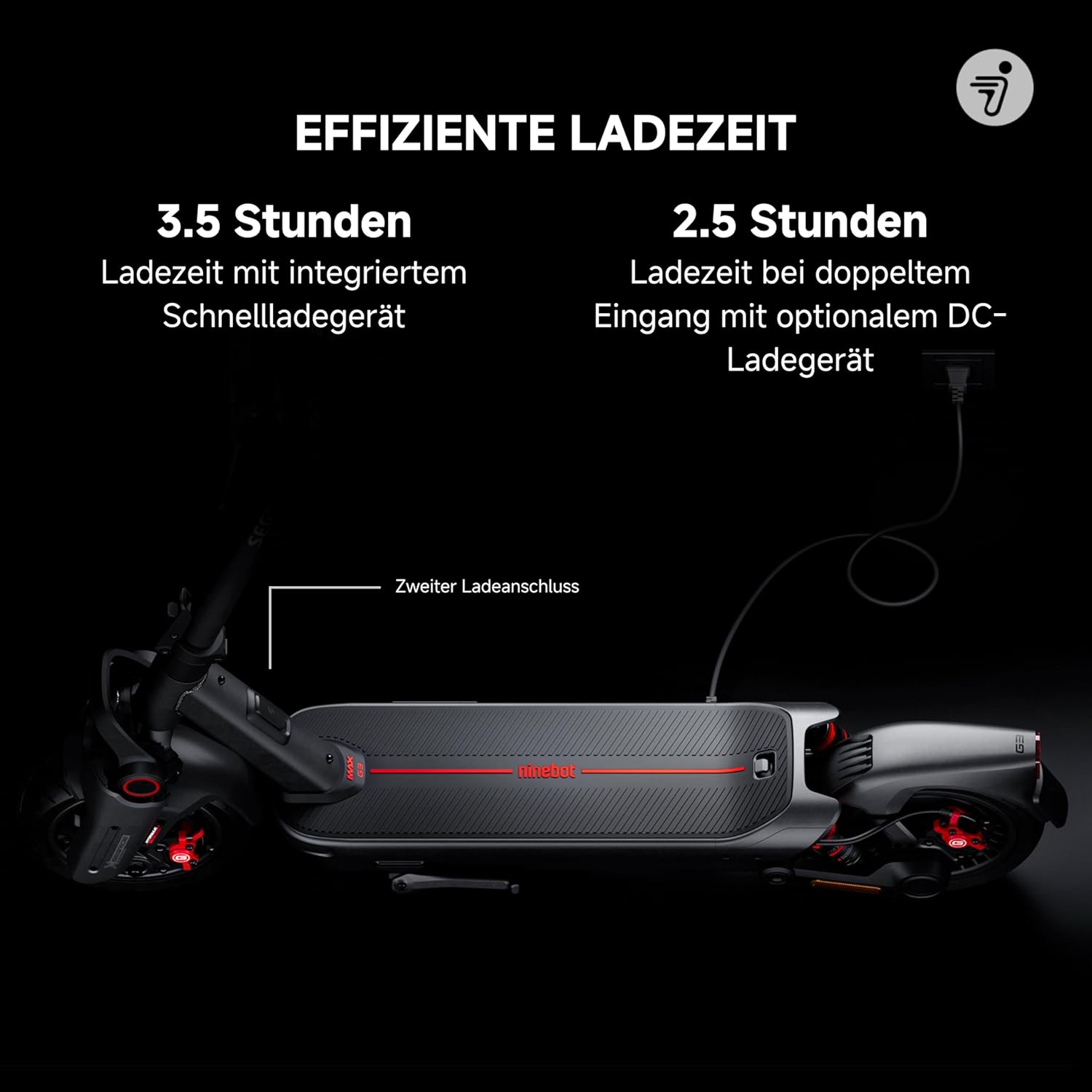 Nur Abholung! Segway-Ninebot Max G3 D SW 22kmh 80km 500W 2000W E-Scooter ABE
