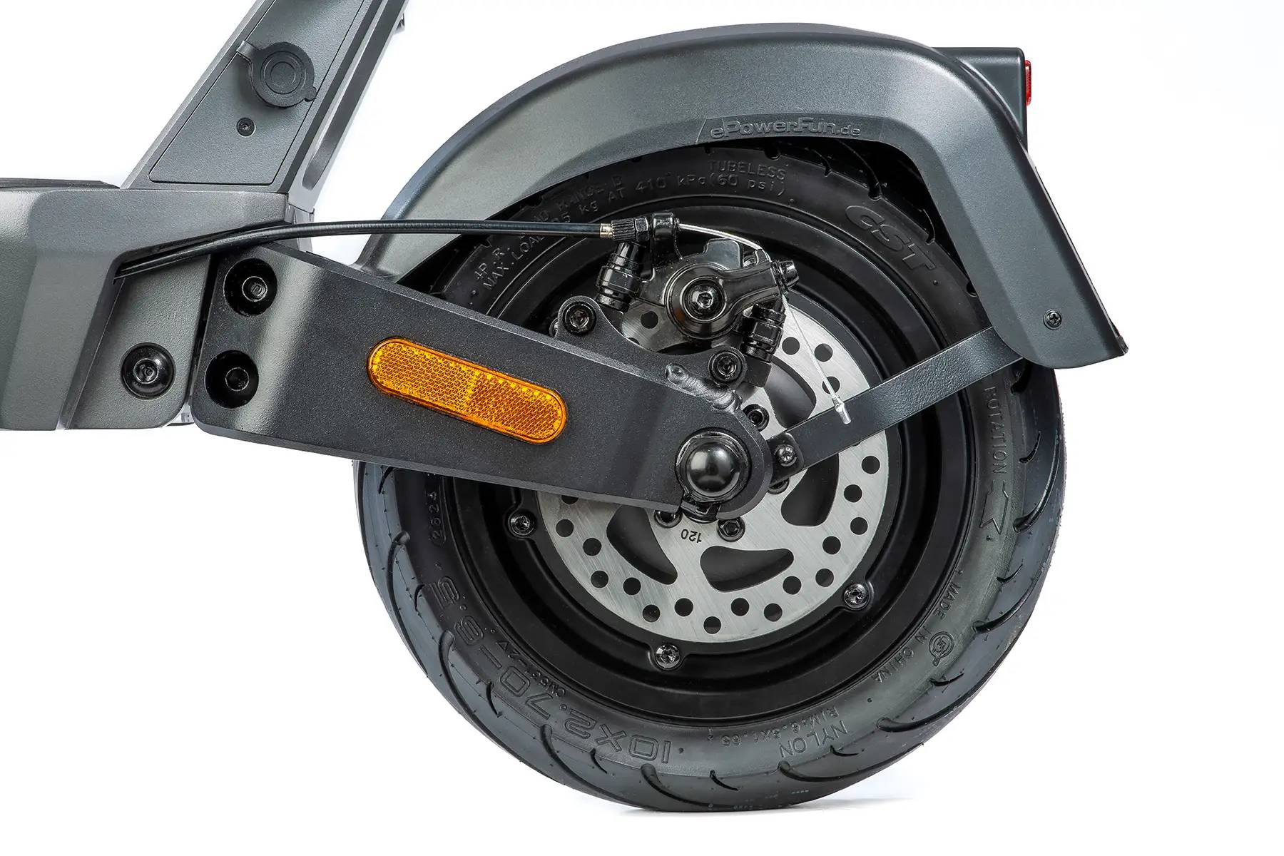 ePowerFun ePF-PULSE+ 720 GR 22kmh 75km 500W 1600W E-Scooter ABE