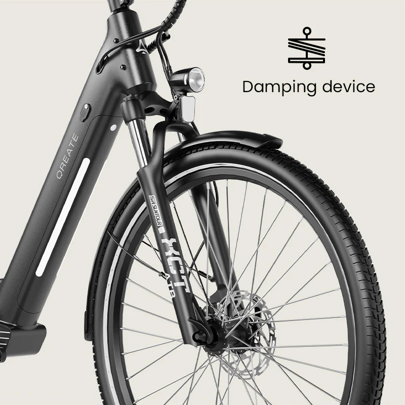 A-Spadz QREATE City Pro E-Bike SW 27,5" 540Wh 100km Citybike