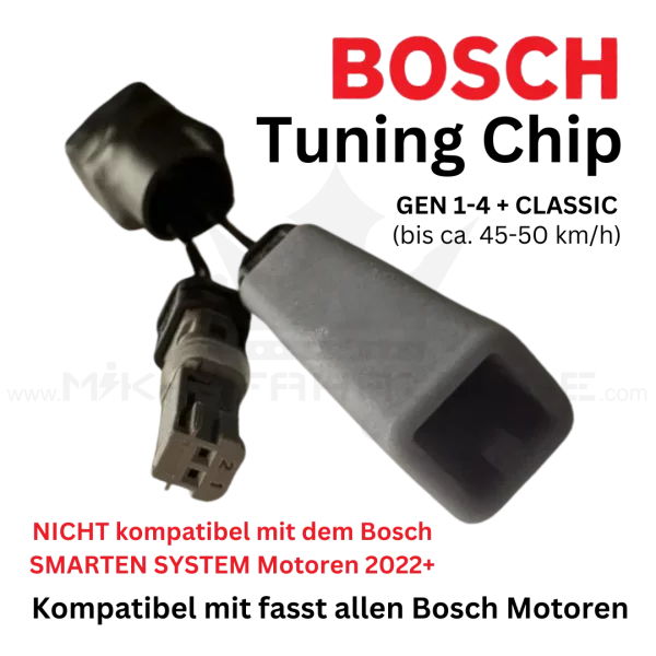 BOSCH GEN 1-4 + CLASSIC E-Bike Tuning Chip (ca. 45 – 50km/h)