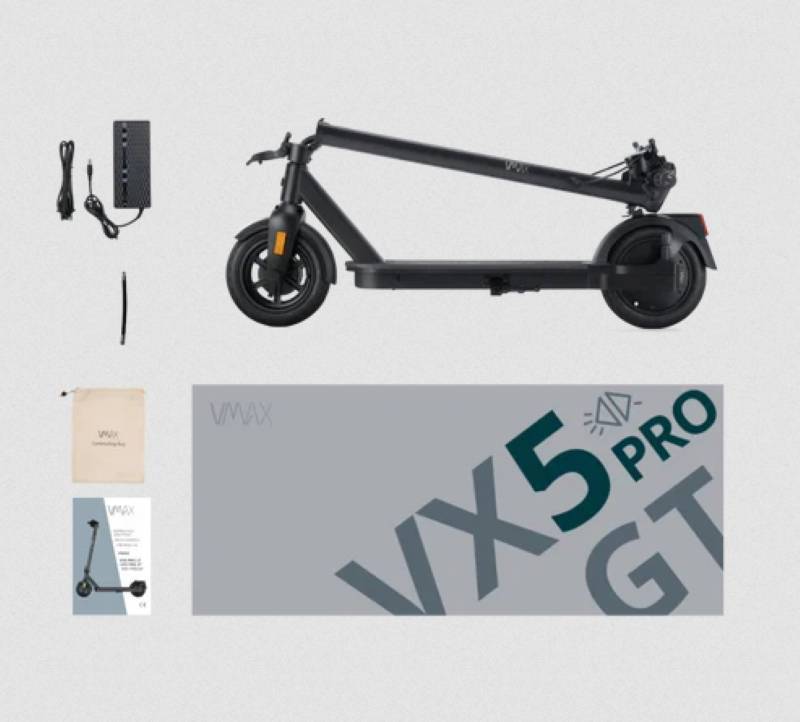 VMAX VX5 Pro GT SW 22kmh 35km 374Wh 400W 800W 120kg E-Scooter ABE