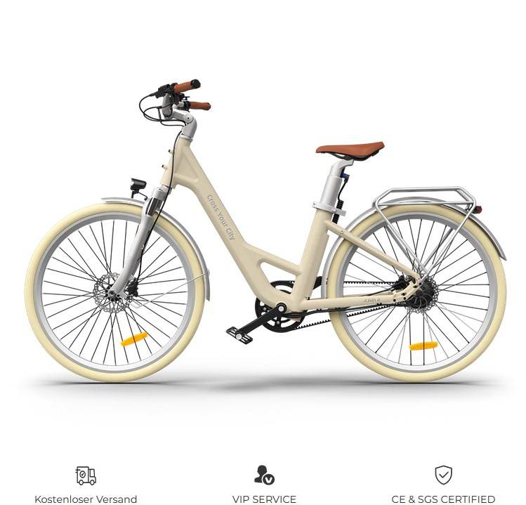 ADO AIR-28-Pro E-Bike BE|GR 28" 36V/345Wh/120kg 100km Citybike