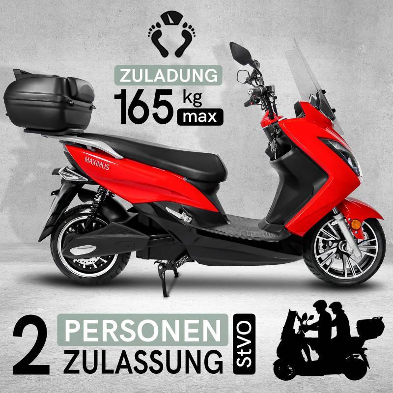 Rolektro Maximus MX2-45 Li-Io 45kmh/3000W/32,5Ah/85km RT E-Roller