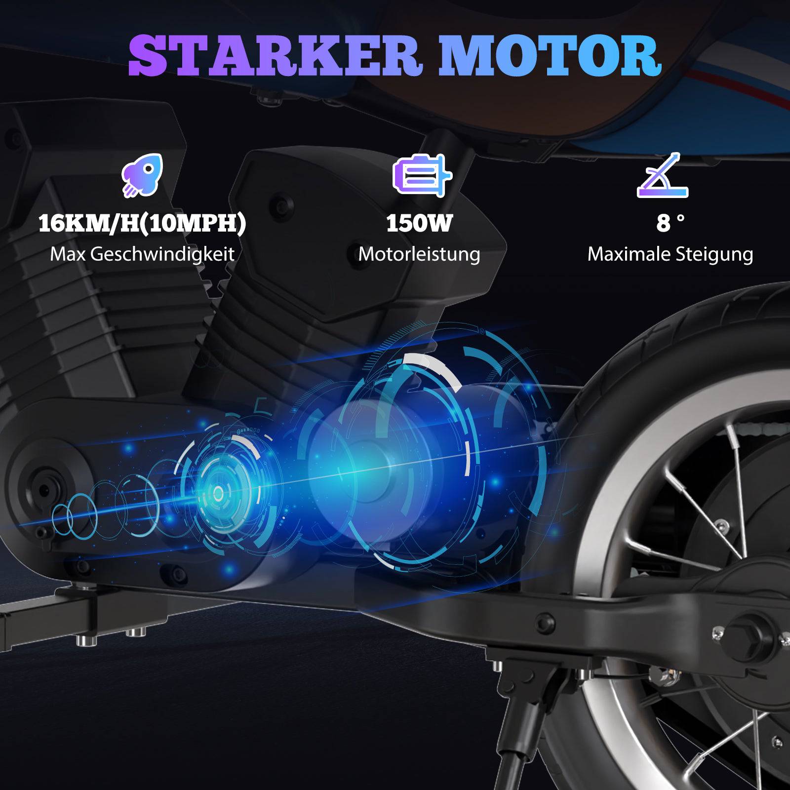 Evercross EV08M Li-Io 16kmh/150W/14,4V/4Ah/50kg/10km SW E-Roller