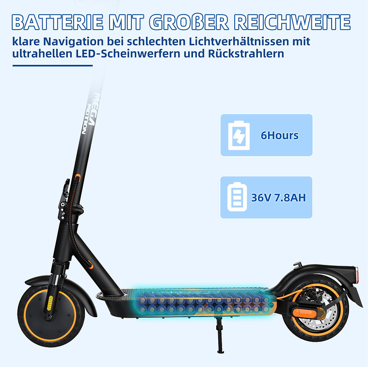 Mega Motion EV85F ABE SOR 20kmh 30km 400W 120kg E-Scooter ABE