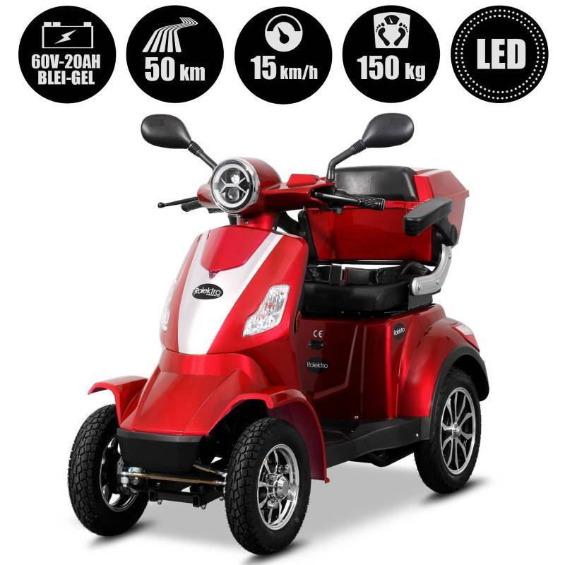 Rolektro E-Quad 15 V.2 Blei 15kmh/1000W/20Ah RT Seniorenmobil
