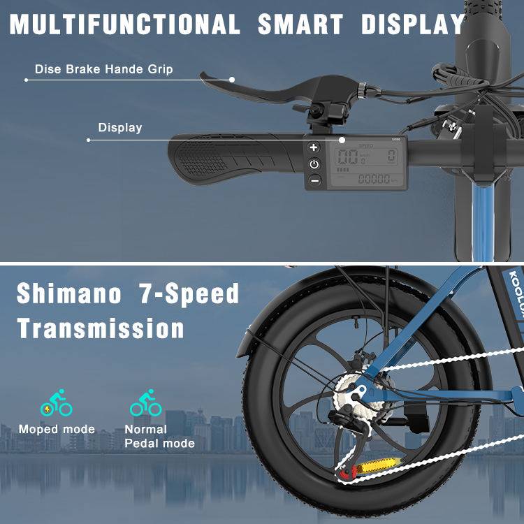 KOOLUX KL-BK6S E-Bike BL 20" 36V/13Ah/468Wh/120kg 90km Klapprad