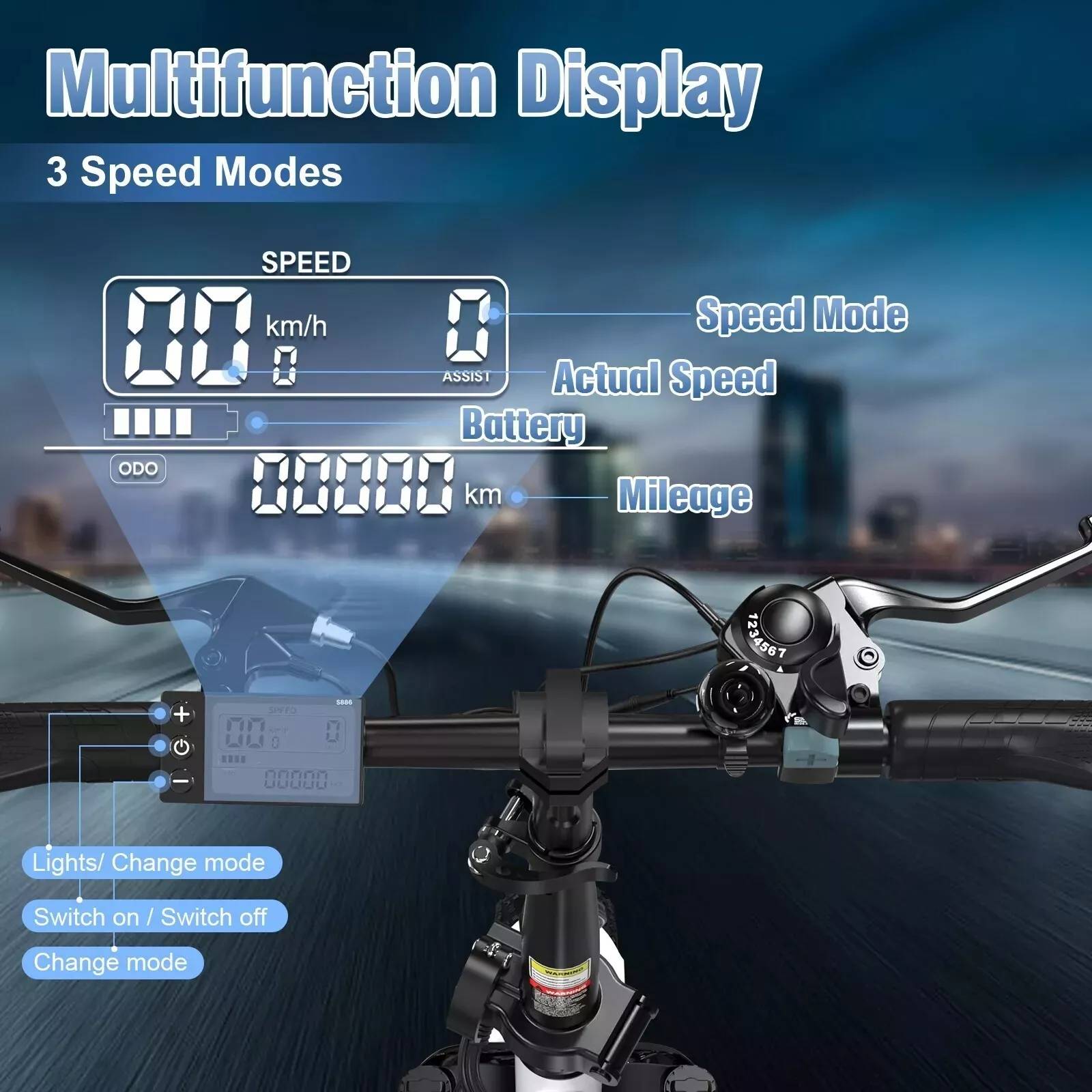 Koolux BK6S E-Bike BL 20" 48V/15,6Ah/702Wh/120kg 95km Klapprad