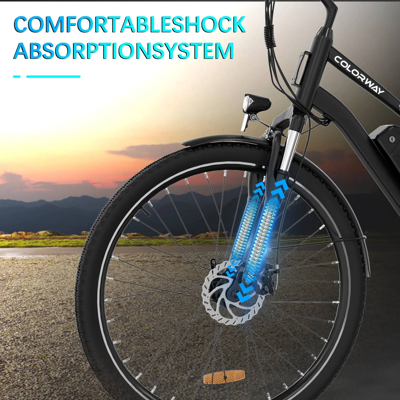 Colorway BK27-15 E-Bike SI 28" 36V/540Wh/120kg 100km Citybike