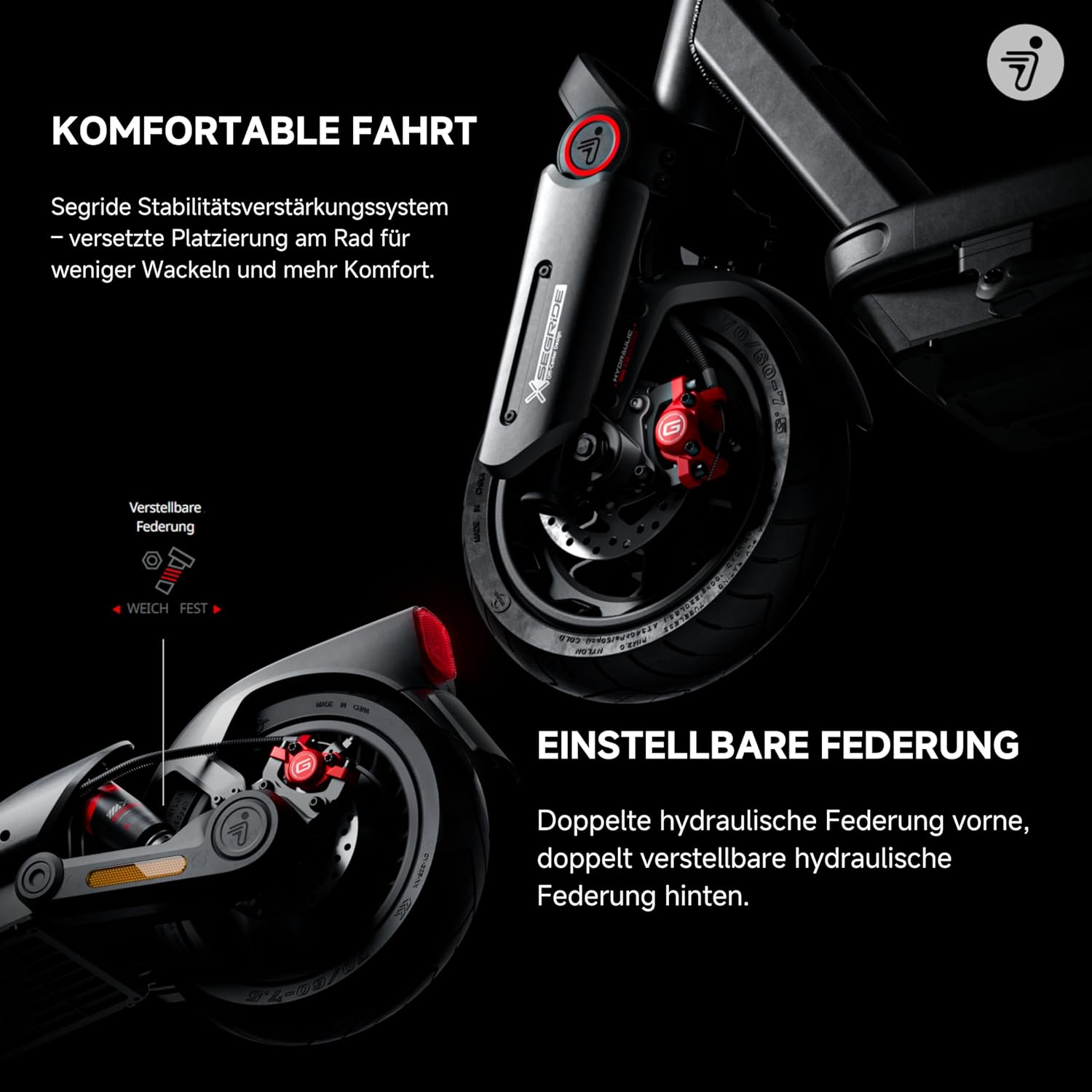 Nur Abholung! Segway-Ninebot Max G3 D SW 22kmh 80km 500W 2000W E-Scooter ABE