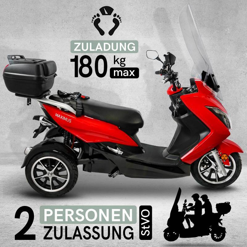 Rolektro Maximus MX3-25 Li-Io 25kmh/1500W/32,5Ah/70km RT E-Roller