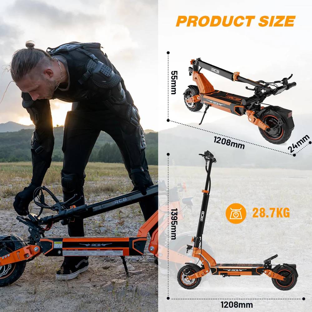 RCB ROCK OUR LIFE D7 Pro OR 25kmh 110km 500W 150kg E-Scooter